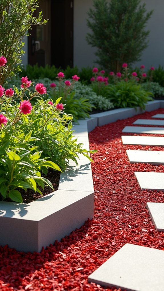 modern landscape with geometry