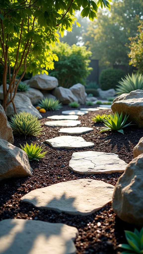 modern stone garden design