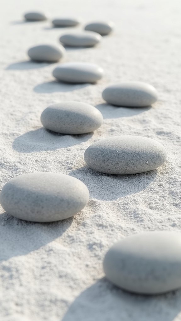 monochrome rock garden elegance