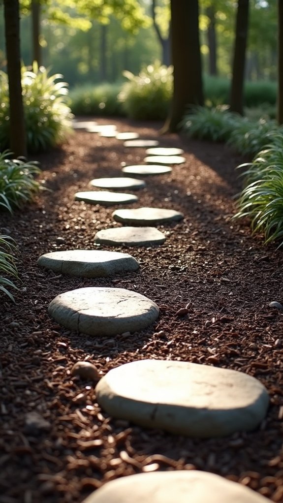 mulch and stone combinations