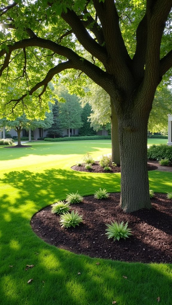 mulch bed for tree health