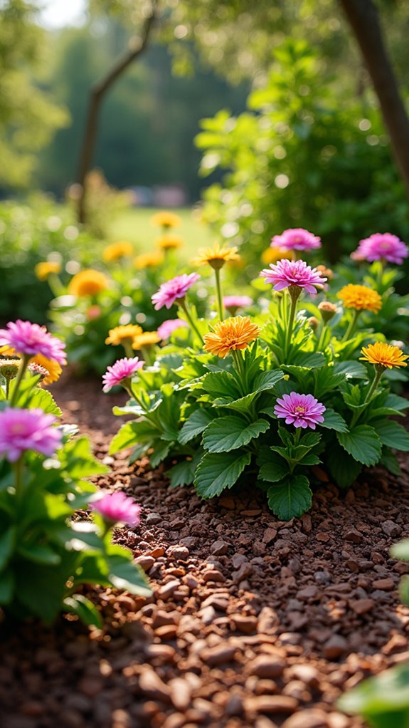 mulch borders enhance aesthetics