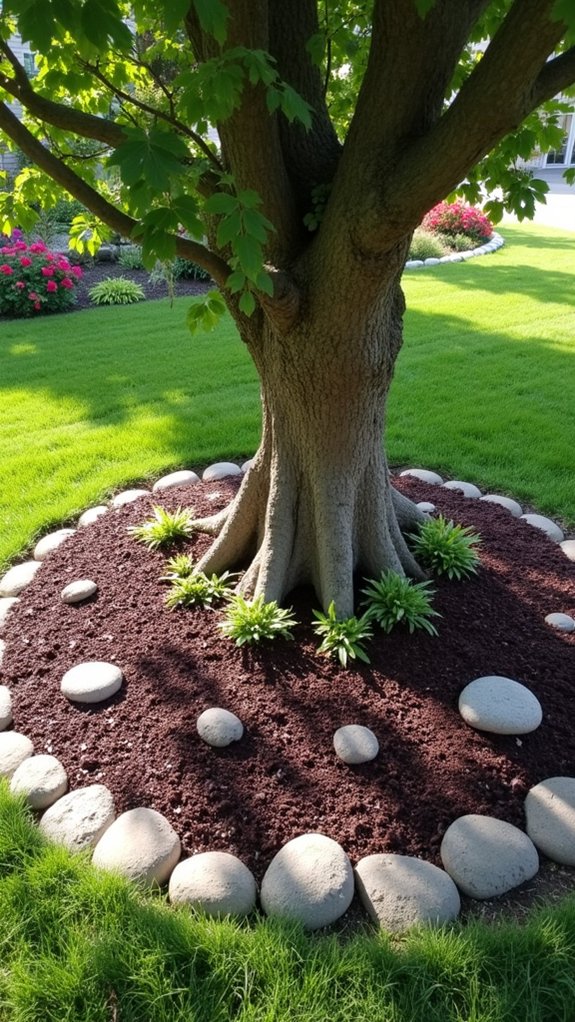 mulch circle benefits trees
