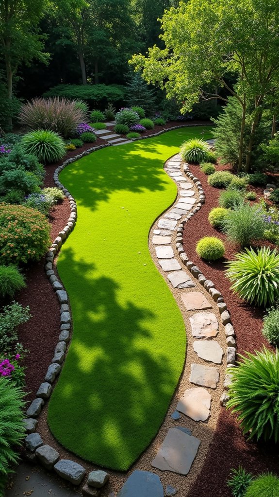 mulch defines garden zones