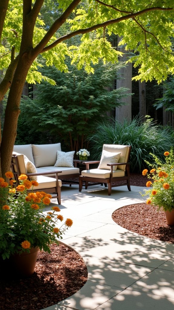 mulch enhances container gardens