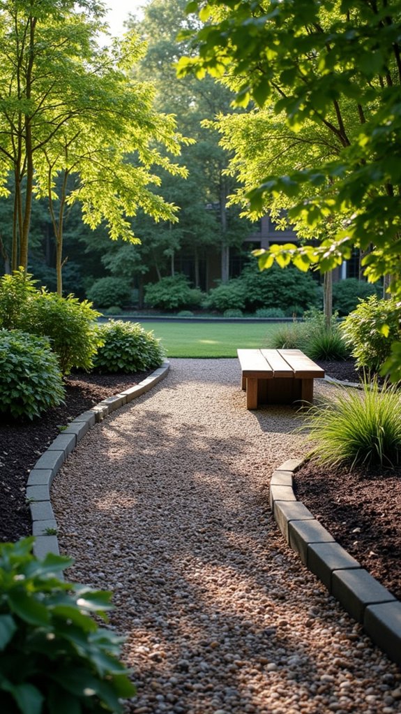 mulch enhances garden aesthetics