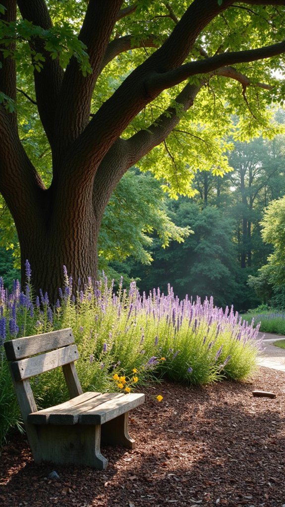 mulch enhances garden aesthetics