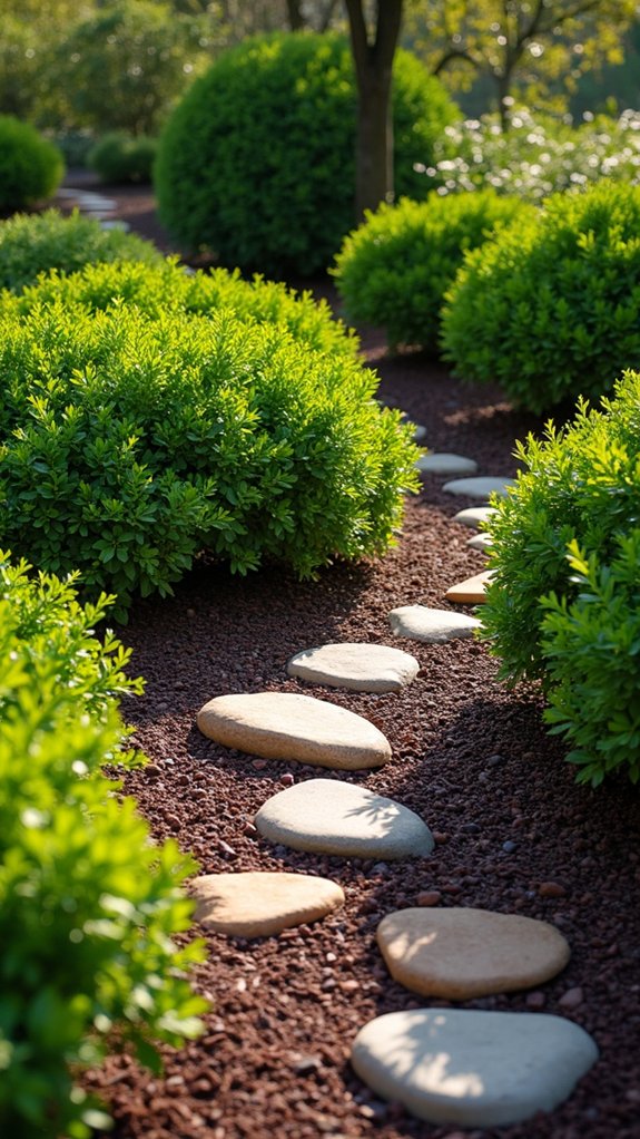 mulch enhances garden aesthetics