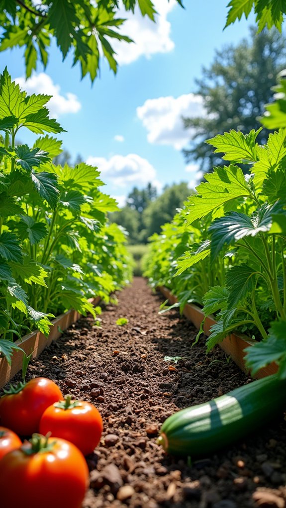mulch enhances garden aesthetics