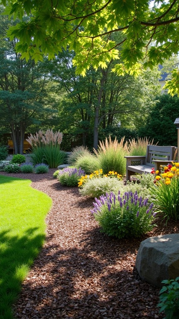 mulch enhances garden transformation