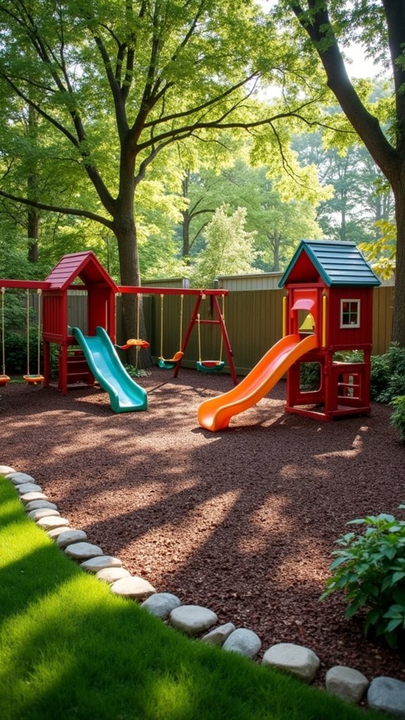 mulch enhances play area safety