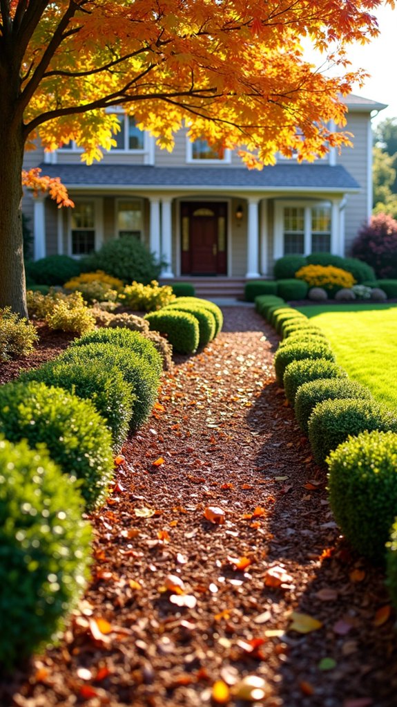 mulch enhances seasonal beauty