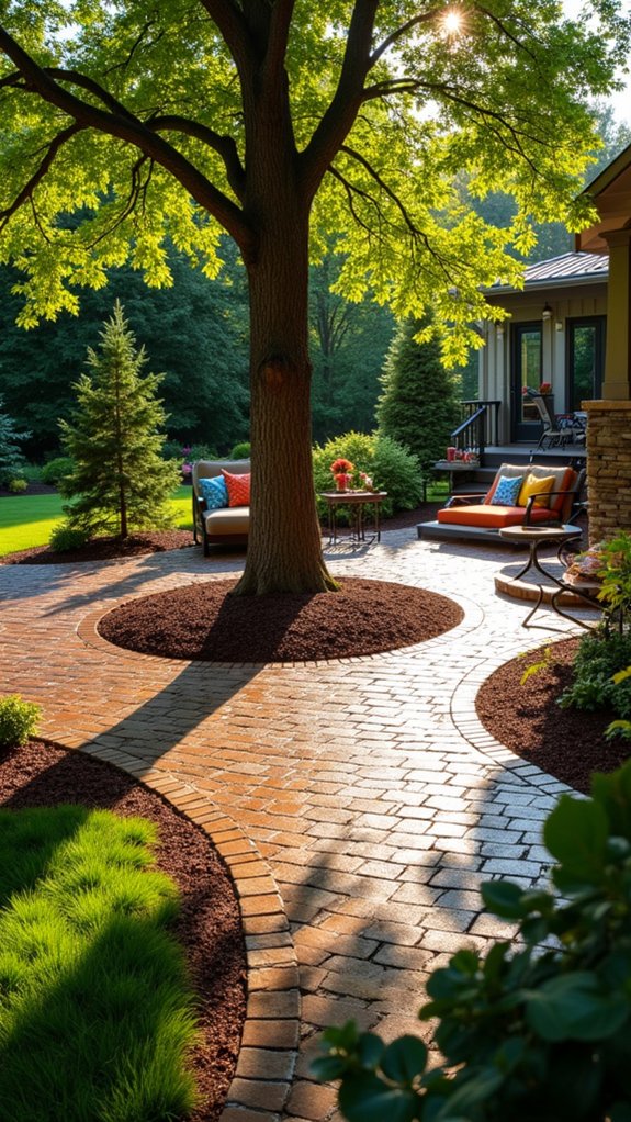 mulch enhances tree aesthetics