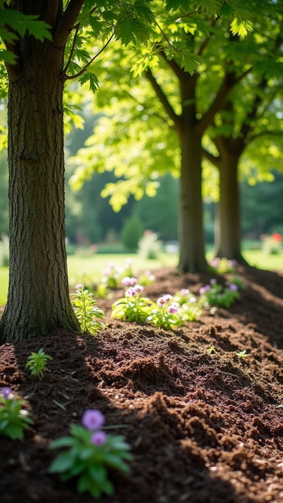 mulch enhances tree growth