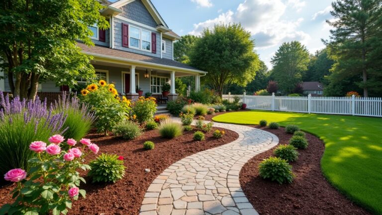 mulch landscaping curb appeal