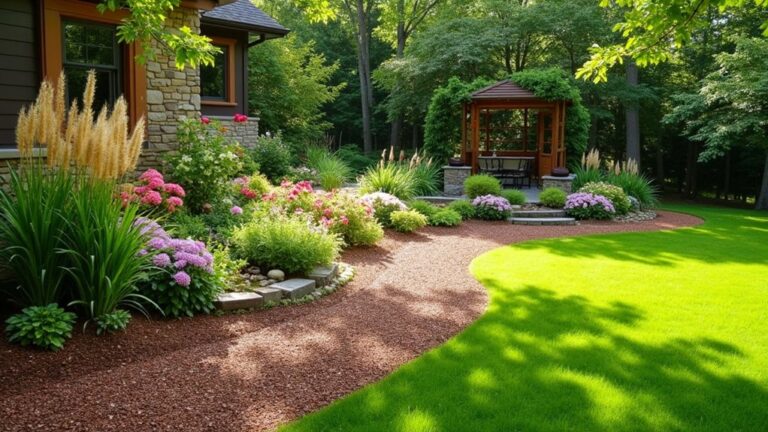 mulch landscaping front yard ideas