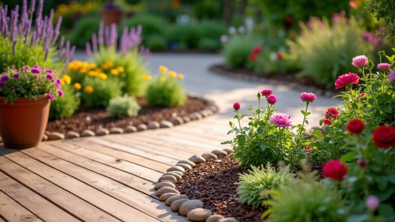 mulch landscaping ideas for decks