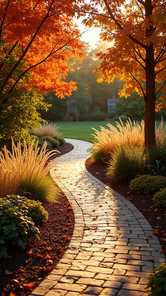 mulch pathways enhance garden aesthetics