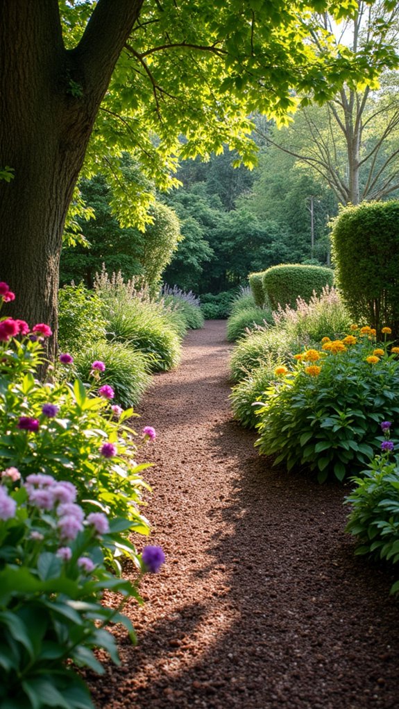 mulch pathways enhance navigation