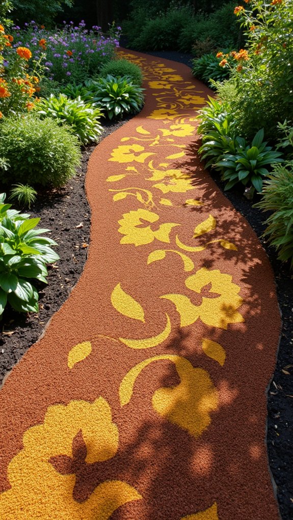 mulch stencil artistic designs