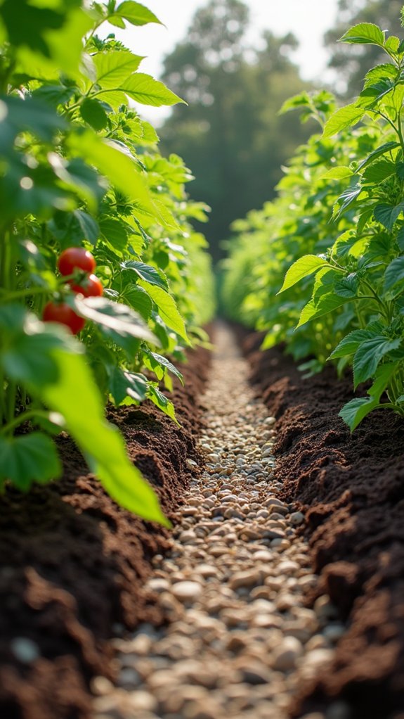 mulch suppresses weed growth