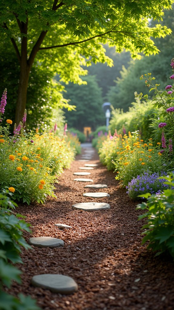 mulch suppresses weeds effectively