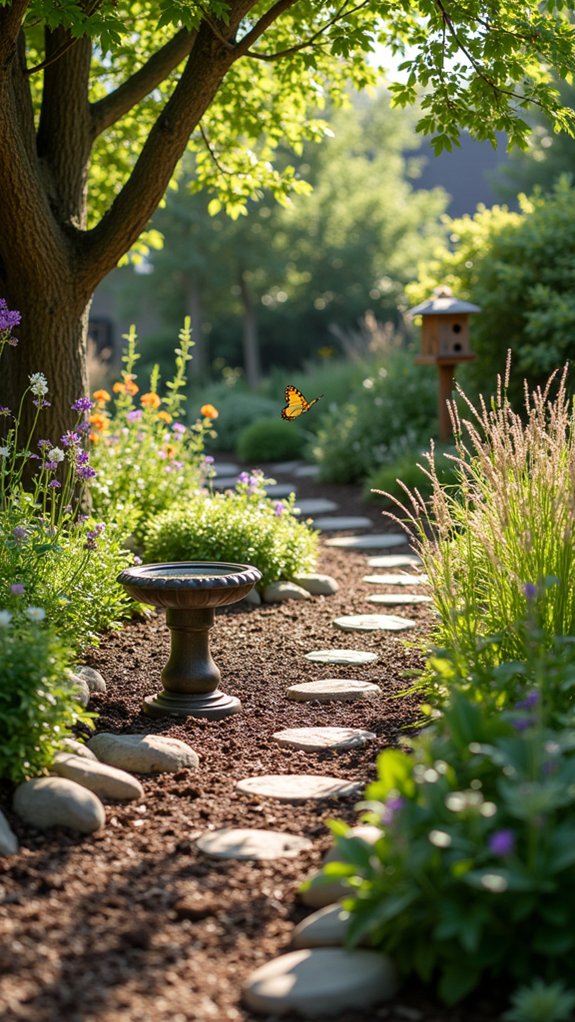 mulched native wildlife habitat
