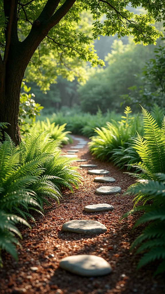mulched pathways enhance exploration