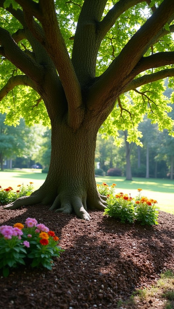 mulching promotes tree growth
