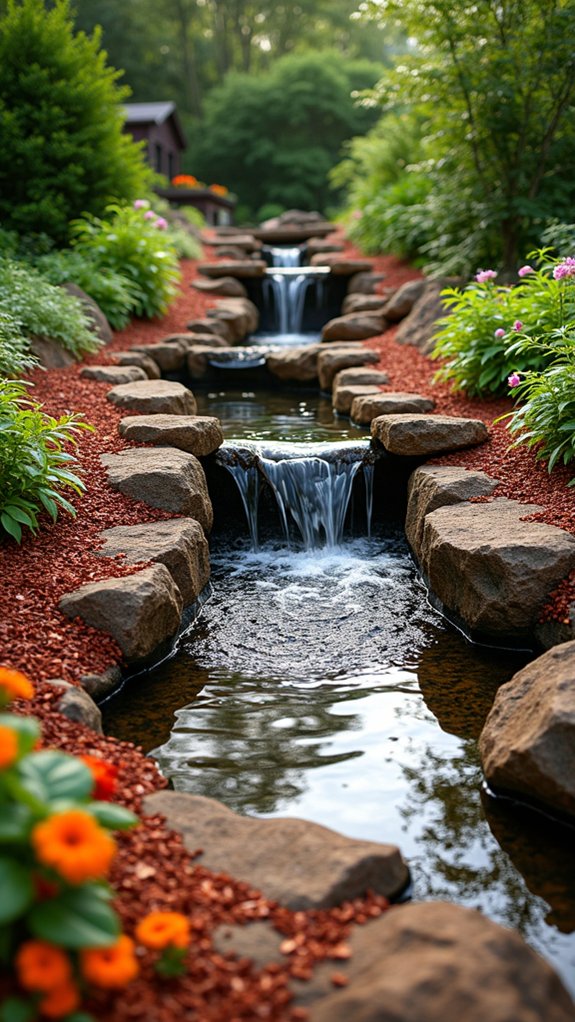 multi tiered mulch design
