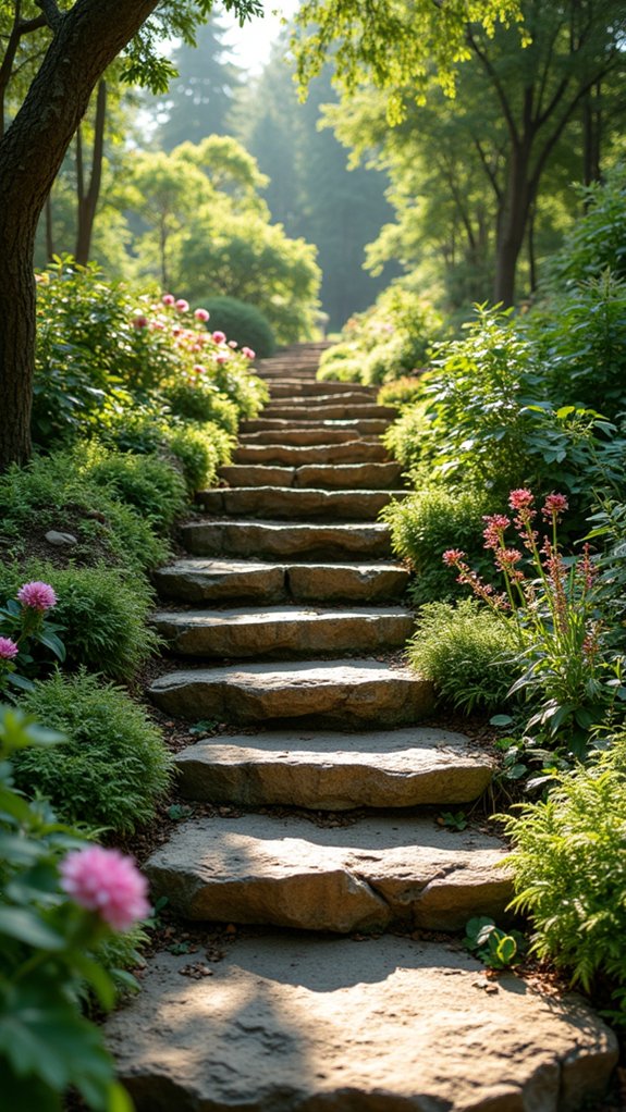 natural durable garden steps