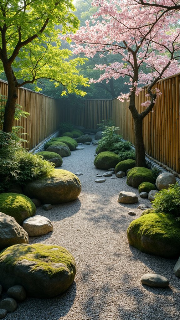 natural fencing enhances tranquility