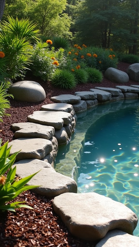 natural oasis with plants