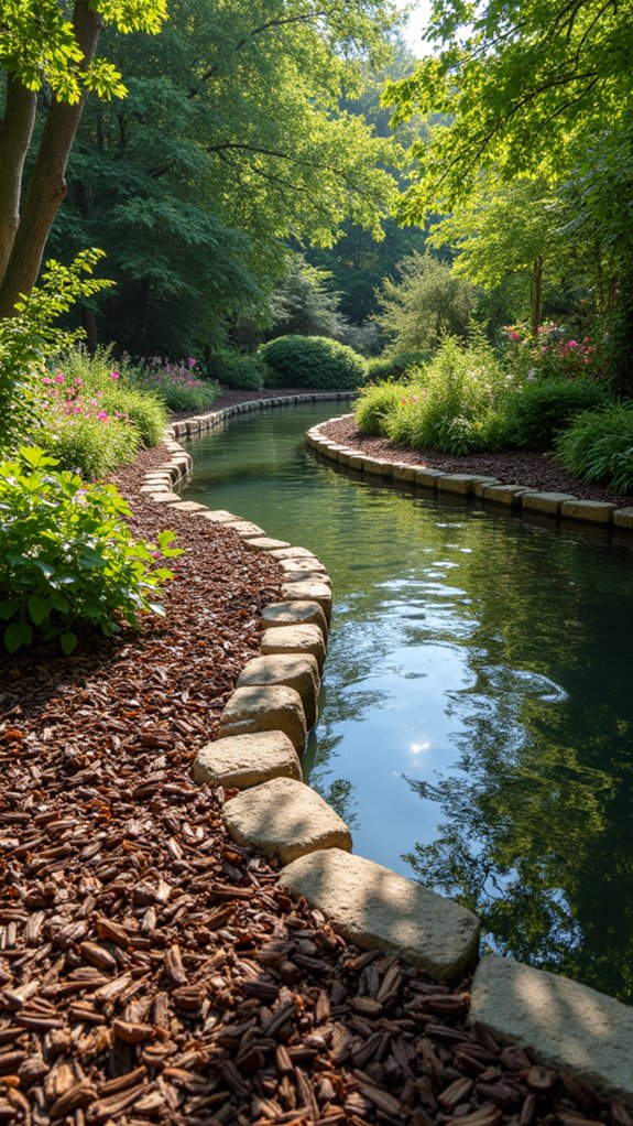natural rustic water framing