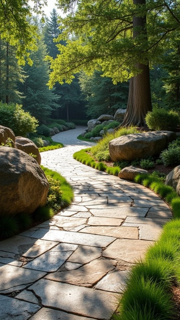 natural stone driveway enhancement