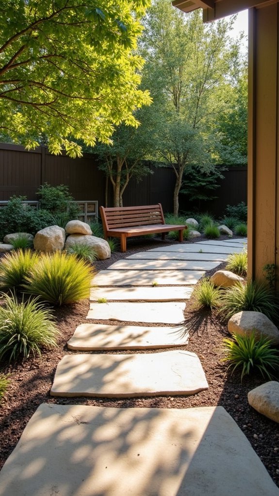 natural stone patio retreat
