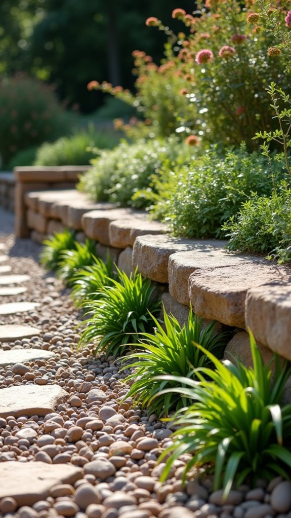 natural stone retaining walls