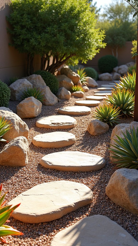 natural stone step design