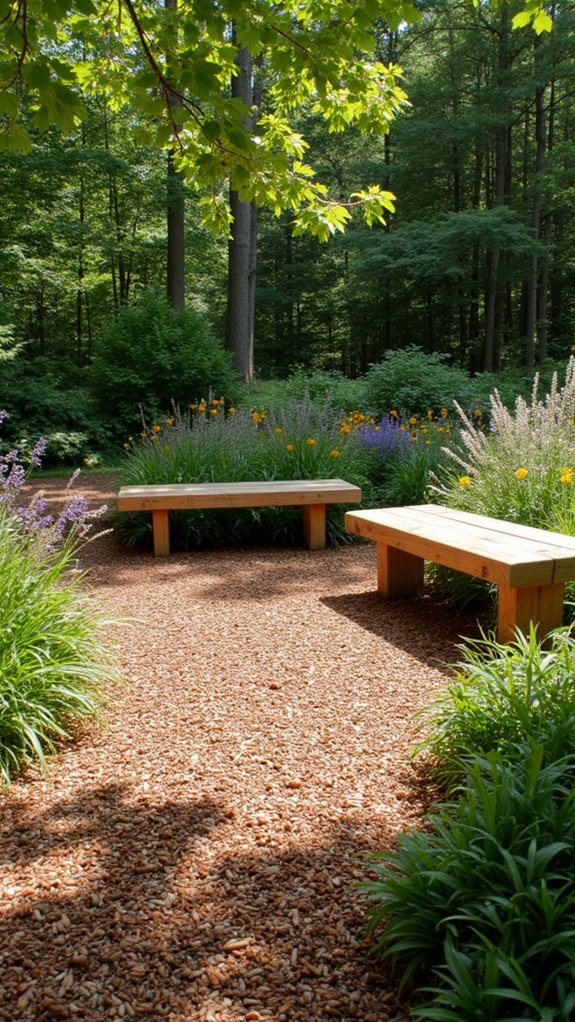 nature inspired garden seating
