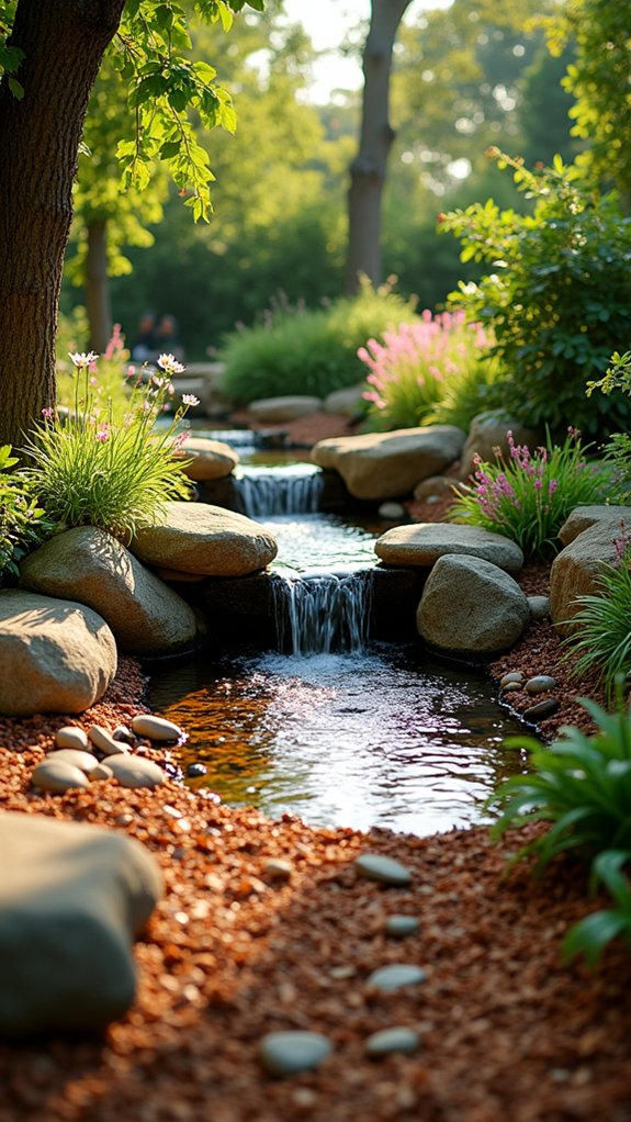 organic mulch enhances landscapes