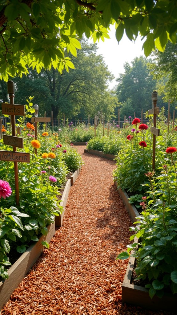 organized inviting garden pathways