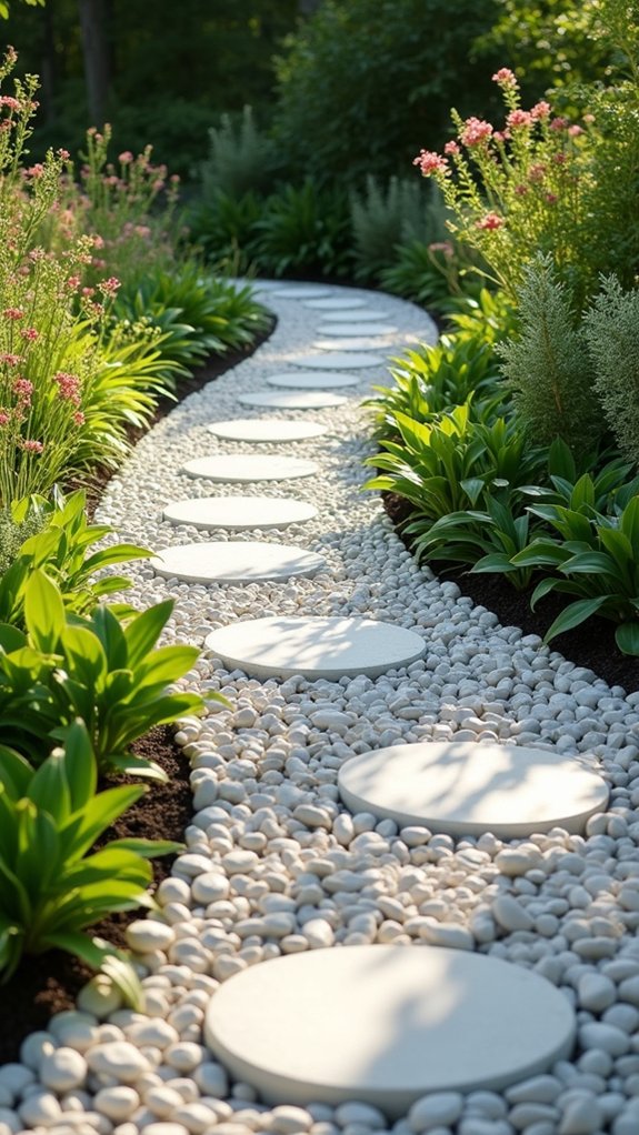 pebble pathway garden design