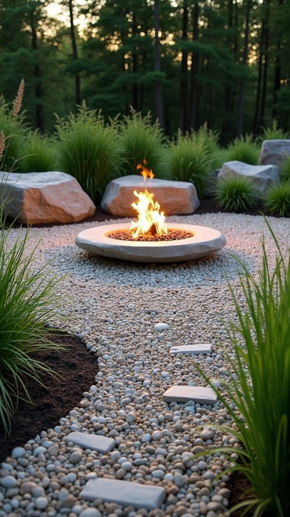 pebbles enhance cozy gatherings