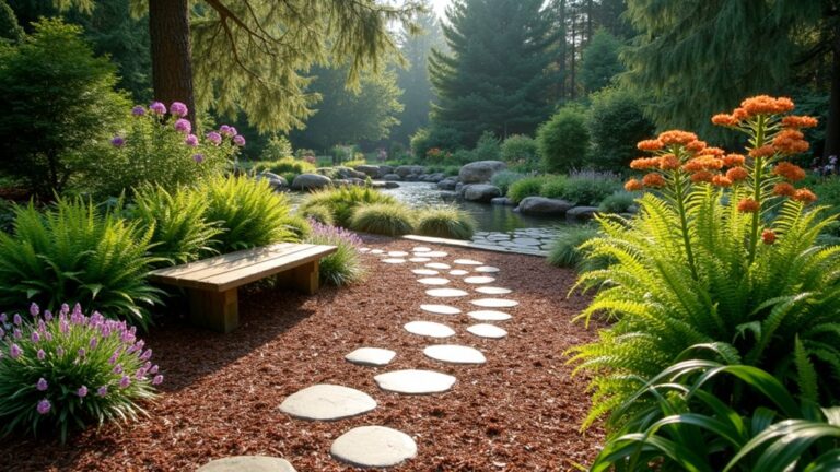 pine needle mulch landscaping ideas