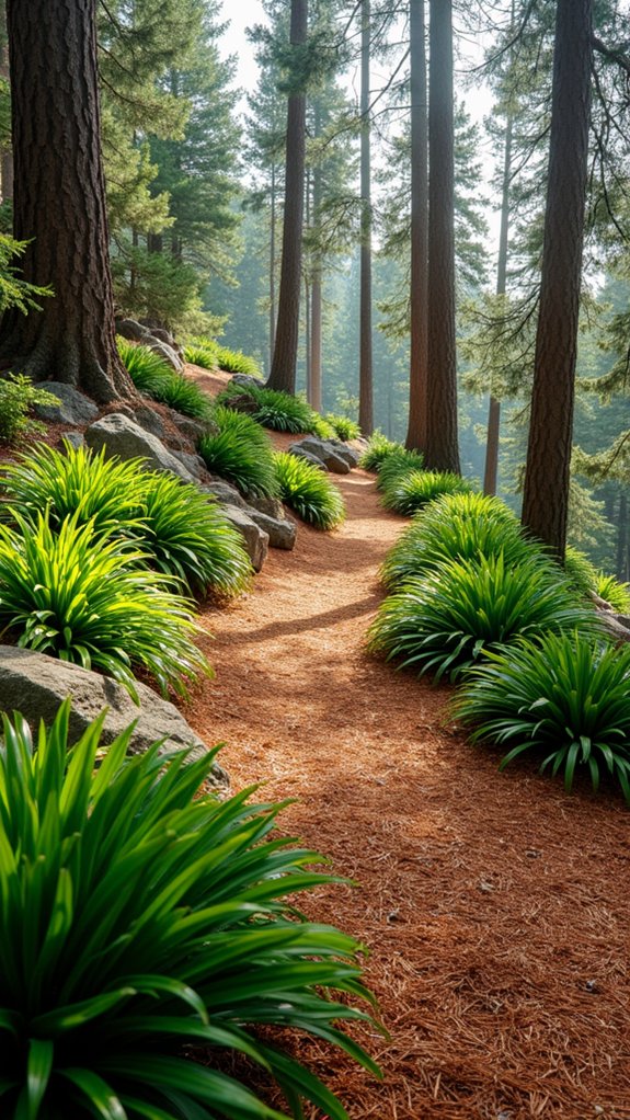 pine needles enrich acidic soil
