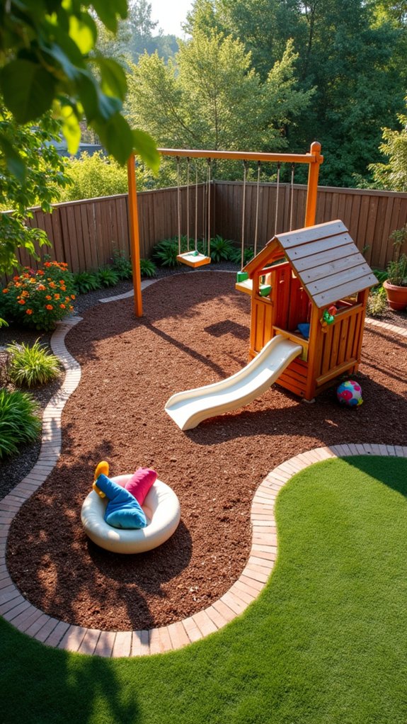 playful outdoor kids area