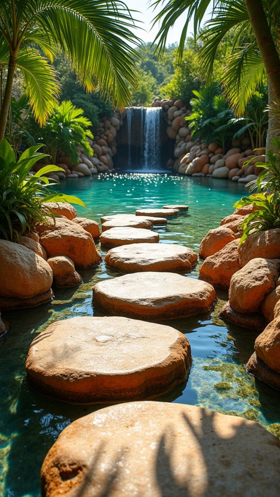 playful pathway with stones