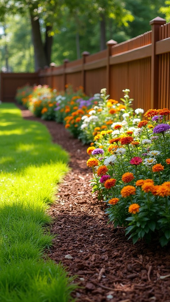 polished flower bed finish