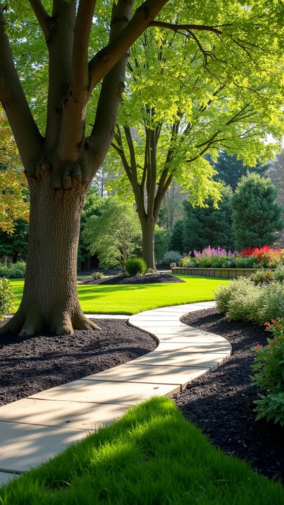 polished look with mulch