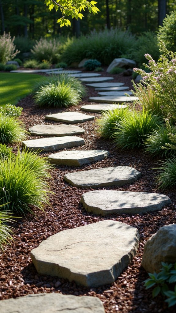 river rock landscape edging